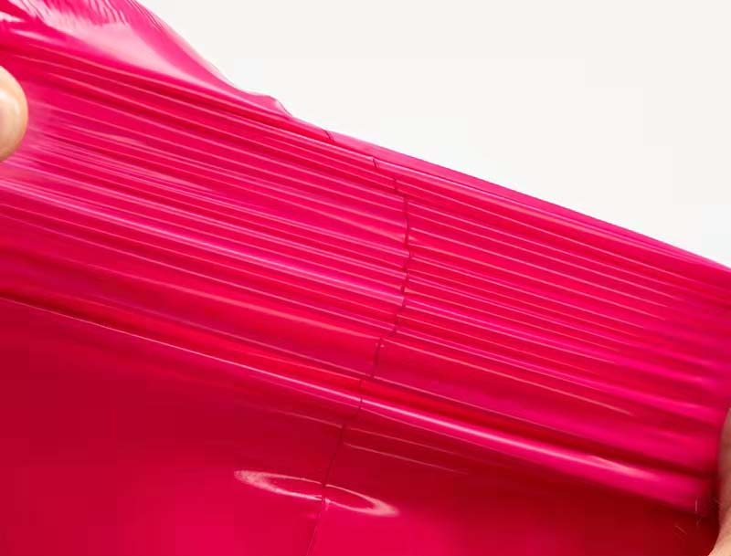 道玫红色快递袋-05